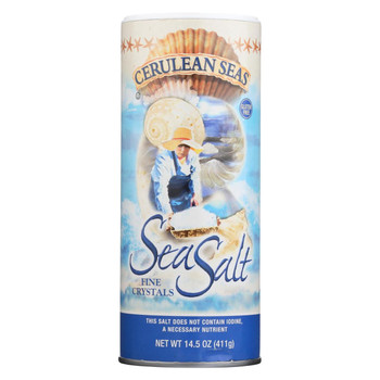 Cerulean Seas Sea Salt - Fine - Case of 12 - 14.5 oz Cerulean Seas Sea Salt - Fine - Case of 12 - 14.5 oz
