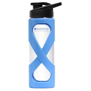 Santevia Water Systems Glass Water Bottle - Silicone - Blue