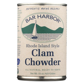 Bar Harbor Clam Chowder - Rhode Island Style - Case of 6 - 15 oz