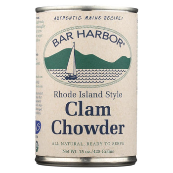 Bar Harbor Clam Chowder - Rhode Island Style - Case of 6 - 15 oz Bar Harbor Clam Chowder - Rhode Island Style - Case of 6 - 15 oz