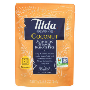 Tilda Rice - Basmati - Coconut - Ready Heat - Case of 6 - 8.5 oz