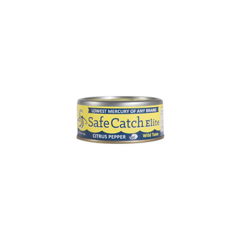 Safe Catch Elite Wild Tuna - Citrus Pepper - Case of 6 - 5 oz