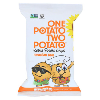 One Potato Two Potato Chips - Hawaiian BBQ - Case of 24 - 2 oz.