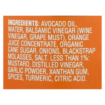 Chosen Foods - Salad Dressing - Orange Balsamic - Case of 6 - 12 fl oz.