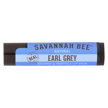 Savannah Bee Lip Balm - Earl Grey Beeswx - Case of 36 - .15 oz