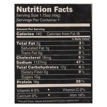 Sweetwood Jerky Company Beef Jerky - Teriyaki - Case of 12 - 1.75 oz Sweetwood Jerky Company Beef Jerky - Teriyaki - Case of 12 - 1.75 oz