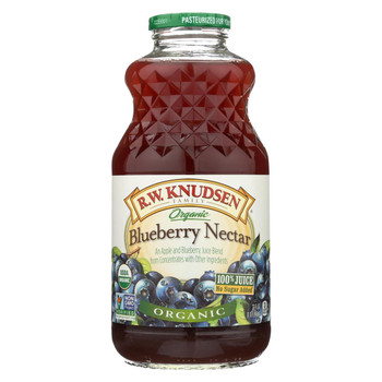 R.W. Knudsen - Organic Juice - Blueberry Nectar - Case of 6 - 32 fl oz