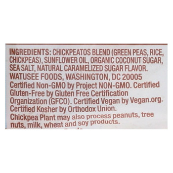 Watusee Foods Chickpeatos - Caramel Sea Salt - Case of 36 - .8 oz