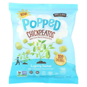 Watusee Foods Chickpeatos - Lightly Salted - Case of 36 - .8 oz