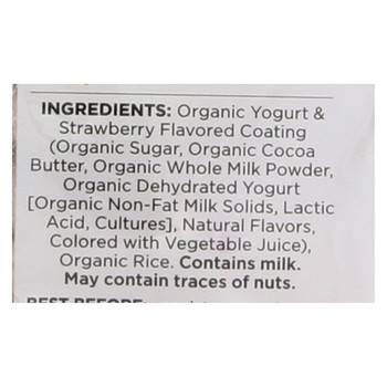 Element Organic Dipped Rice Cakes - Strawberry'N'Cream - Case of 6 - 3.5 oz