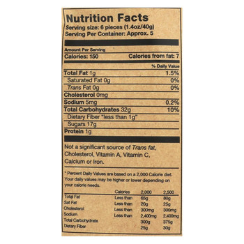 Rj's Licorice Soft Eating Licorice - Mango - Case of 8 - 7.05 oz