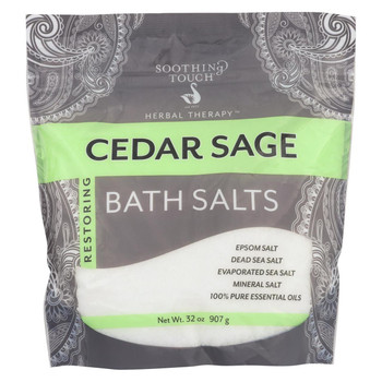 Soothing Touch Bath Salts - Cedar Sage - 32 oz