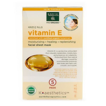 Earth Therapeutics Mask - Sheet - Vitamin E - 3Pk - .02 oz
