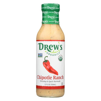 Drew?s Chipotle Ranch Dressing and Quick Marinade - 12 Oz. - Case of 6 Drew?s Chipotle Ranch Dressing and Quick Marinade - 12 Oz. - Case of 6