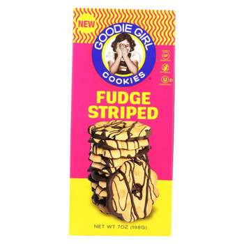Goodie Girl Cookies - Cookies - Fudge Striped - Case of 6 - 7 oz. Goodie Girl Cookies - Cookies - Fudge Striped - Case of 6 - 7 oz.