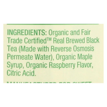 The Maple Guild Organic Maple Sweetened Iced Tea - Raspberry Black Tea - Case of 12 - 16 fl oz The Maple Guild Organic Maple Sweetened Iced Tea - Raspberry Black Tea - Case of 12 - 16 fl oz