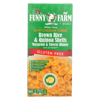 Funny Farm Mac N Cheese - Goat Cheese - Gluten Free - Case of 12 - 6 oz