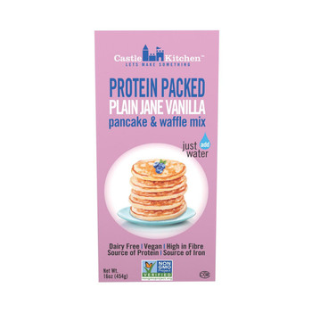 Castle Kitchen Foods - Protein Packed Plain Jane Vanilla Pancake and Waffle Mix - Vanilla - Case of 6 - 16 oz