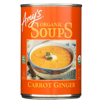 Amy's - Soup Organic Carrot Ginger - Case Of 12 - 14.2 Oz