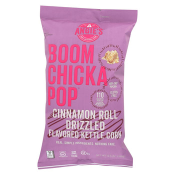 Angie'S Kettle Corn  Indulgent Cinnamon Roll Drizzled Flavored - Case Of 12 - 5.5 Oz Angie'S Kettle Corn  Indulgent Cinnamon Roll Drizzled Flavored - Case Of 12 - 5.5 Oz