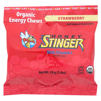 Honey Stinger Energy Chews - Strawberry - Case of 12 - 1.8 oz.