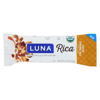 Luna Rica Bar - Organic - Salt Caramel - Nut - Case of 12 - 1.41 oz