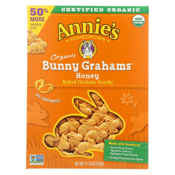 Annie's Homegrown Bunny Grahams - Organic - Honey - Case of 6 - 11.25 oz Annie's Homegrown Bunny Grahams - Organic - Honey - Case of 6 - 11.25 oz