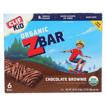 Clif Kid Zbar - Chocolate Brownie - Case of 9 - 7.62 oz Clif Kid Zbar - Chocolate Brownie - Case of 9 - 7.62 oz