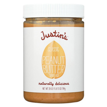Justin's Nut Butter Peanut Butter - Classic - Case of 6 - 28 oz. Justin's Nut Butter Peanut Butter - Classic - Case of 6 - 28 oz.