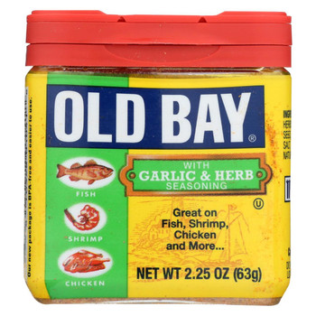 Old Bay - Seasoning - Garlic Herb - Case of 12 - 2.25 oz