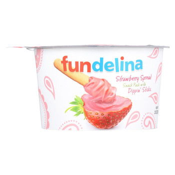 Fundelina Snack Pack - Strawberry Spread - Case of 12 - 2 oz.