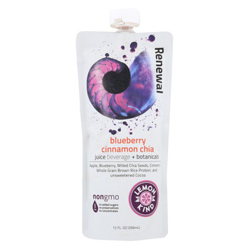 Lemonkind - Renewal Blueberry Cinnamon Chia - Case of 10 - 12 FZ Lemonkind - Renewal Blueberry Cinnamon Chia - Case of 10 - 12 FZ