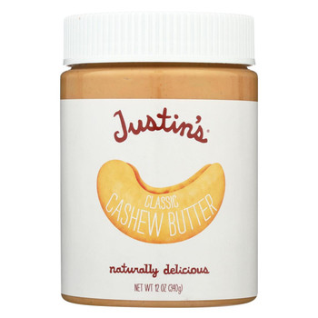 Justin's Nut Butter Cashew Butter - Classic - Case of 6 - 12 oz.
