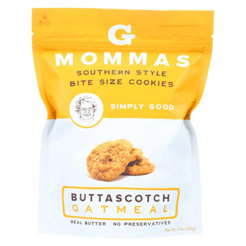 G Mommas Cookies - Cookies - Buttascotch Oatmeal - Case of 6 - 5.5 oz.