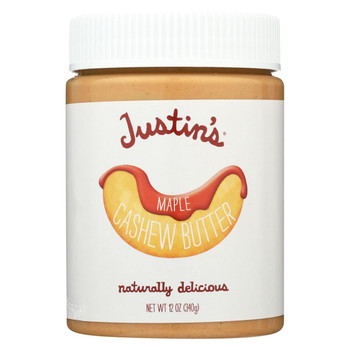 Justin's Nut Butter Cashew Butter - Maple - Case of 6 - 12 oz. Justin's Nut Butter Cashew Butter - Maple - Case of 6 - 12 oz.