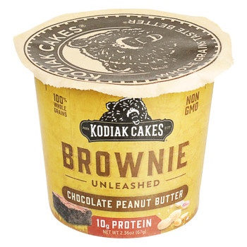 Kodiak Cakes - Brownie In Cup Chocolate Peanut Butter - Case of 12-2.36 oz Kodiak Cakes - Brownie In Cup Chocolate Peanut Butter - Case of 12-2.36 oz