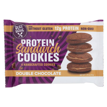 Buff Bake - Cookies Double Chocolate - Case of 8 - 1.79 oz. Buff Bake - Cookies Double Chocolate - Case of 8 - 1.79 oz.
