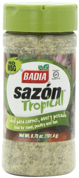 Badia Spices - Seasoning - Tropical - Case of 6 - 6.75 oz. Badia Spices - Seasoning - Tropical - Case of 6 - 6.75 oz.