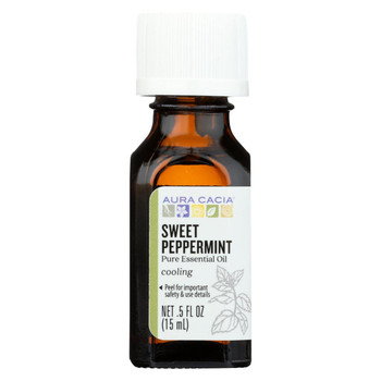 Aura Cacia - Essential Oil - Peppermint Sweet - Case of 1 - .50 fl oz. Aura Cacia - Essential Oil - Peppermint Sweet - Case of 1 - .50 fl oz.