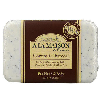 A La Maison - Bar Soap - Coconut Charcoal - 8.8 Oz A La Maison - Bar Soap - Coconut Charcoal - 8.8 Oz
