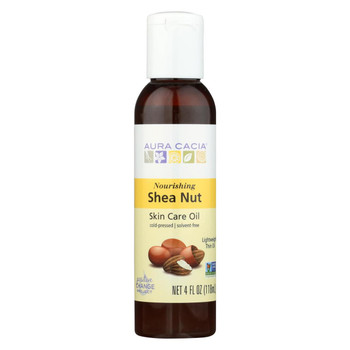 Aura Cacia Body Oil - Shea Nut - Case of 1 - 4 fl oz.