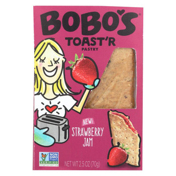 Bobo's Oat Bars - Toaster Pastry - Strawberry Jam - Case of 12 - 2.5 oz. Bobo's Oat Bars - Toaster Pastry - Strawberry Jam - Case of 12 - 2.5 oz.