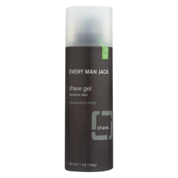 Every Man Jack Shave Gel - Sensitive Skin - Fragrance Free - 7 oz Every Man Jack Shave Gel - Sensitive Skin - Fragrance Free - 7 oz