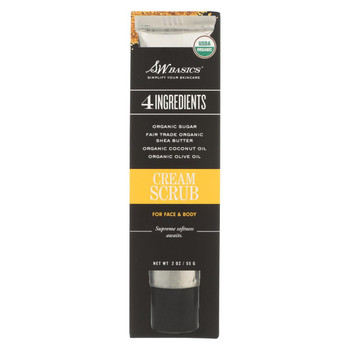 S.W. Basics - 4 Ingredients Cream Scrub - 2 oz. S.W. Basics - 4 Ingredients Cream Scrub - 2 oz.