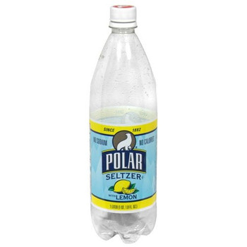 Polar Beverages Seltzer - Lemon - Case of 12 - 33.8 fl oz Polar Beverages Seltzer - Lemon - Case of 12 - 33.8 fl oz