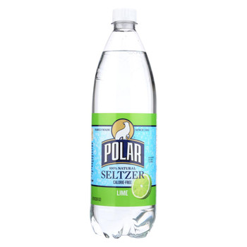 Polar Beverages Seltzer - Lime - Case of 12 - 33.8 fl oz