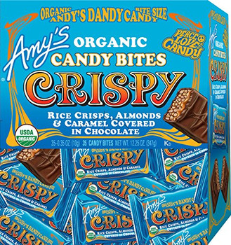 Amy's Organic Candy Bites -Crispy - Case of 35 - 0.35 oz.