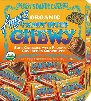 Amy's Organic Candy Bites - Chewy - Case of 35 - 0.35 oz.