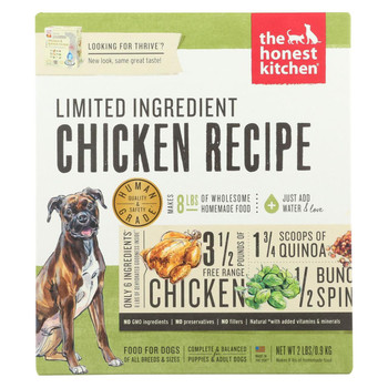 The Honest Kitchen - Dog Food - Limited Ingredient Chicken Recipe - Case of 6 - 2 lb.