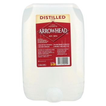 Arrowhead Spring Water - Distilled Water - Case of 2 - 2.5 Gallon